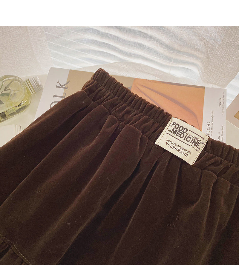 Nouvelle jupe plissée taille haute à la mode coréenne 5477