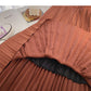 Retro port style leisure A-shaped high waist mid length skirt  5733