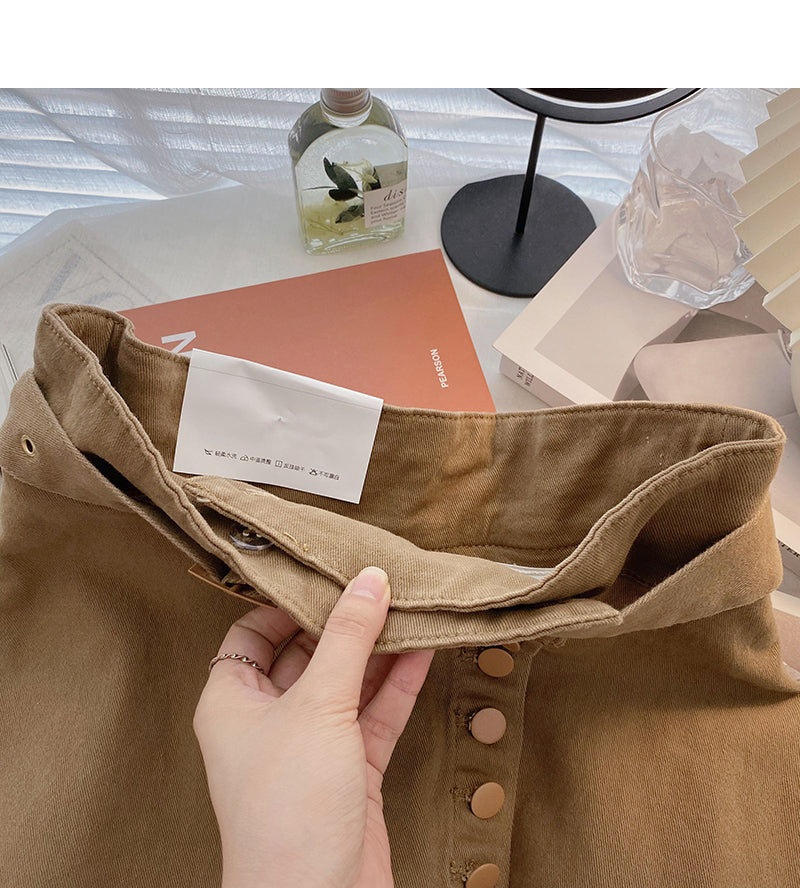Neuer koreanischer Mode kleiner Rock mit hoher Taille 5415