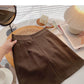 Korean version simple leisure temperament versatile short skirt  5481
