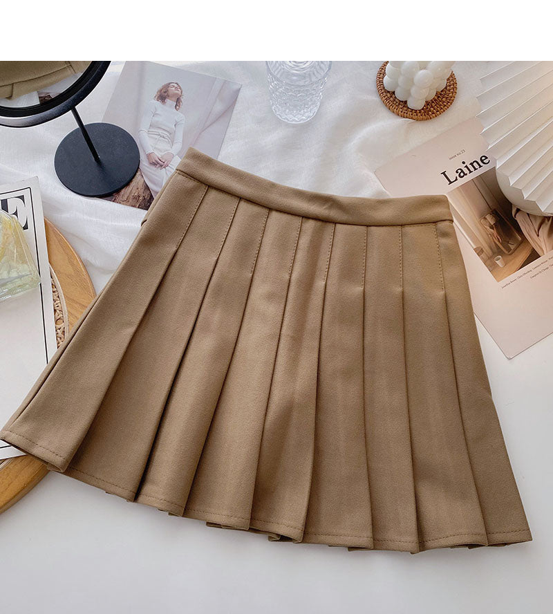 Design Sense personalisierter A-förmiger schmaler Rock mit hoher Taille 5535