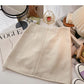 Retro irregular pleated high waist skirt  5379