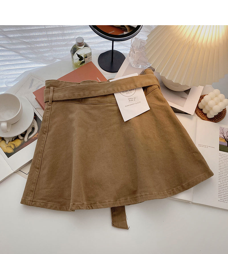 Neuer koreanischer Mode kleiner Rock mit hoher Taille 5415