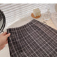 New Korean high waist Hong Kong style retro skirt  5326