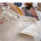 Minority design split A-line solid color high waist thin short skirt fashion  5404