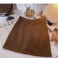 Slim temperament, versatile casual bag hip high waist A-line skirt  5387