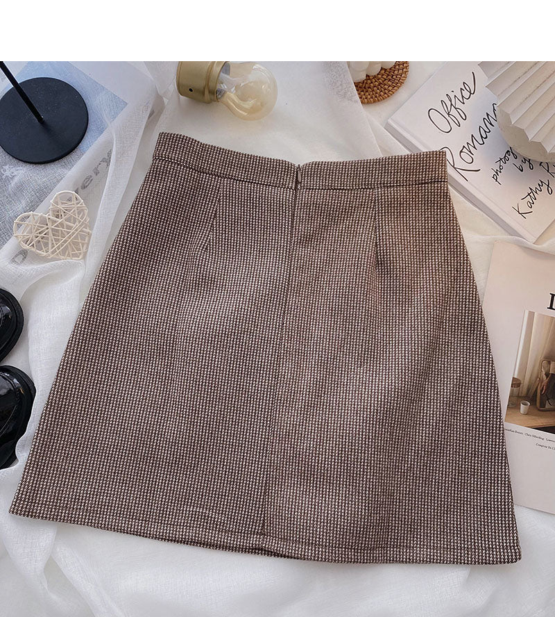 Korean minority temperament shows thin Hip Wrap Skirt  5491