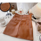 Korean style irregular small split A-shaped Hip Wrap Skirt  5374