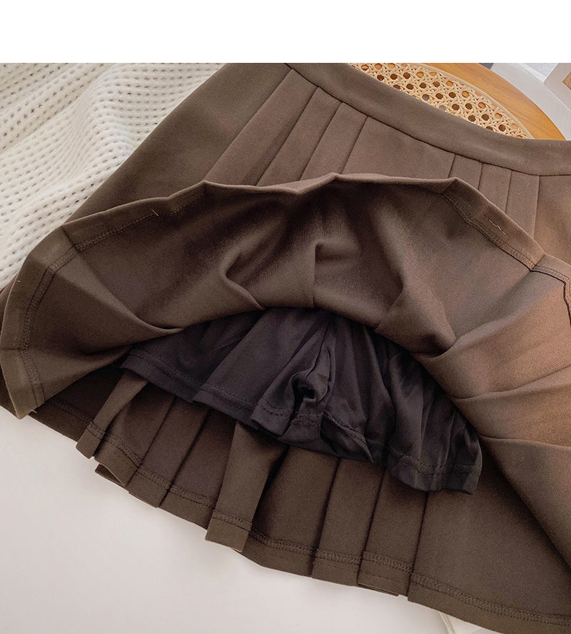 Neuer Temperament im koreanischen Stil alternder kleiner Mann mit hoher Taille und dünnem Rock 5529