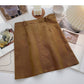 Fashion Hong Kong style leisure Retro High Waist Skirt  5487