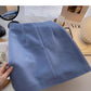 Woolen A-line skirt women's High Waist Hip Wrap Skirt  5466