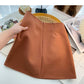 Design sense retro wrap hip slim high waist A-line skirt  5513