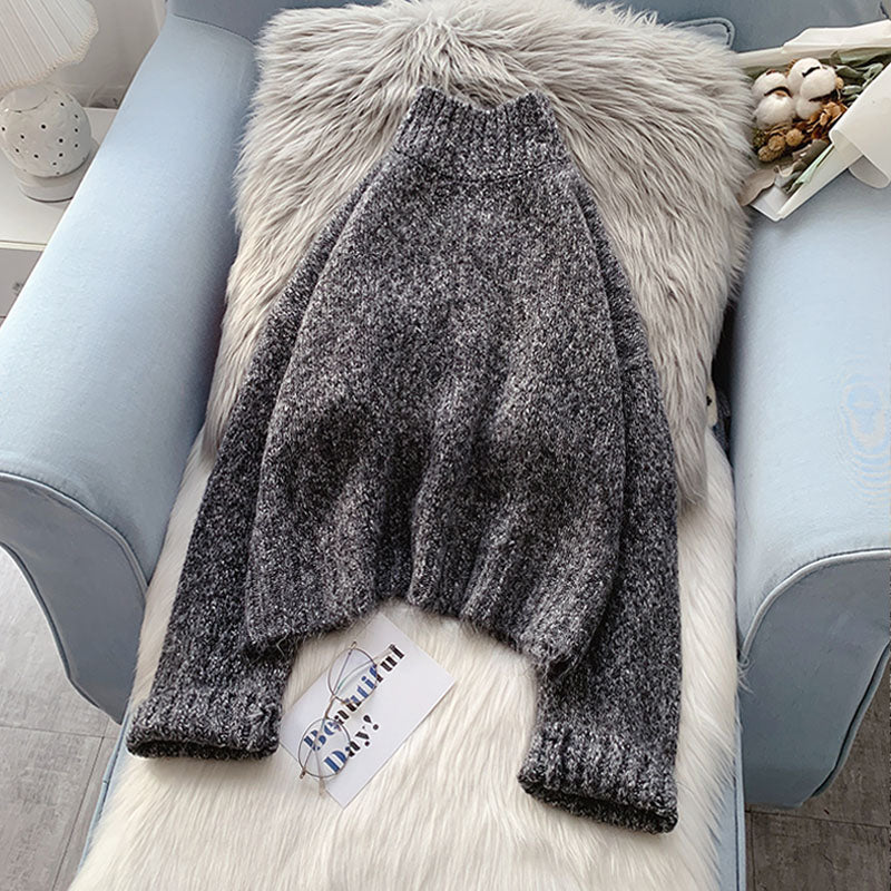 Half turtleneck sweater with backing and sweater inside  5161