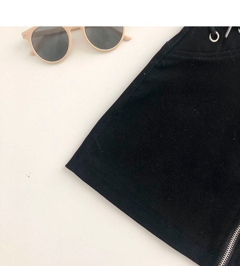 The new side strap design feels thin, high waist zipper a-bag hip skirt  5336