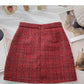 Small fragrance A-shaped skirt, irregular Hip Wrap Skirt  5359