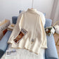 Lazy wind high neck sweater thickened bottomed Shirt Top  5208