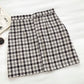Sweet plaid skirt, retro, slim and anti light A-line skirt  5308