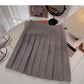 Faltenrock, vielseitiger Strickrock in A-Linie mit hoher Taille 5309