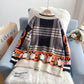 Sen women's sweater cardigan lazy knitted coat  5182