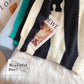 Contrast color turtleneck sweater lazy wind backing sweater top  5217