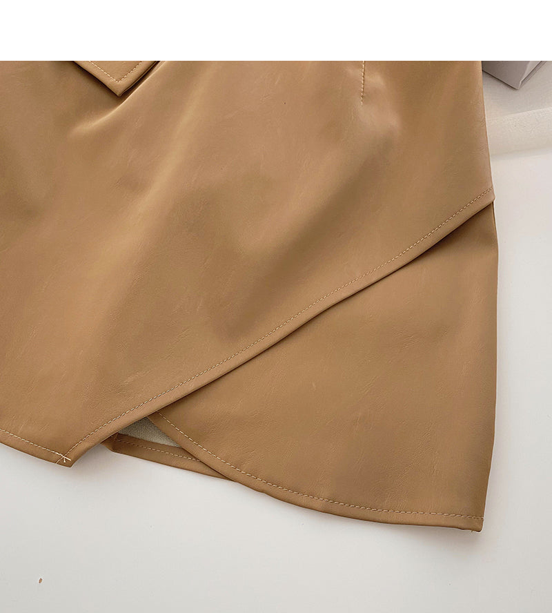 Koreanisches Design, unregelmäßiger, schmaler Hüftwickelrock 5279