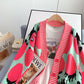 New coat sweater women's lazy style knitted cardigan  5116