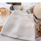 Korean design pure color casual high waist a-bag hip skirt  5355