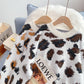 Leopard print Mohair women's Pullover 5200