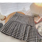 High waist A-line skirt fashion thousand bird pleated skirt  5295