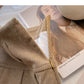 Aging foreign style high waist corduroy A-shaped skirt  5305