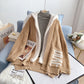 Lamb wool sweater coat medium long lazy style  5163