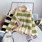 Striped loose Pullover Sweater sweater top  5115