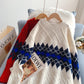 Retro foreign style red twist sweater for women  5265
