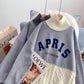 High neck sweater design sense of minority knitted bottoming shirt  5230
