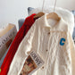 Vintage twist red sweater coat cardigan  5263