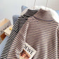 High neck stripe bottomed sweater  5183