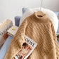 Design lamb wool stitched turtleneck sweater  5177