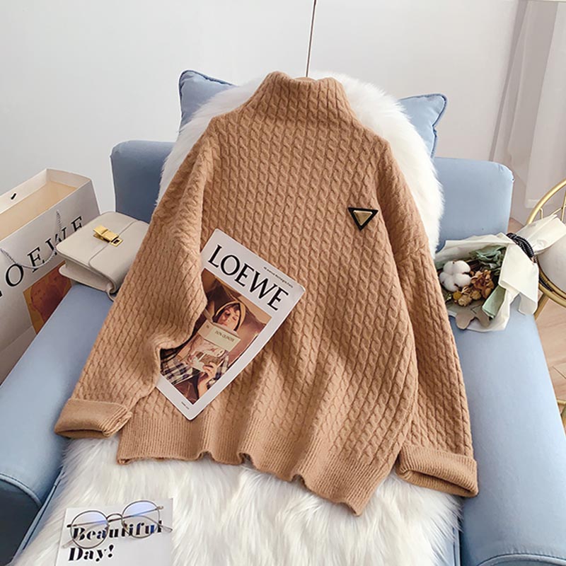 Lazy wind Vintage turtleneck sweater  5152