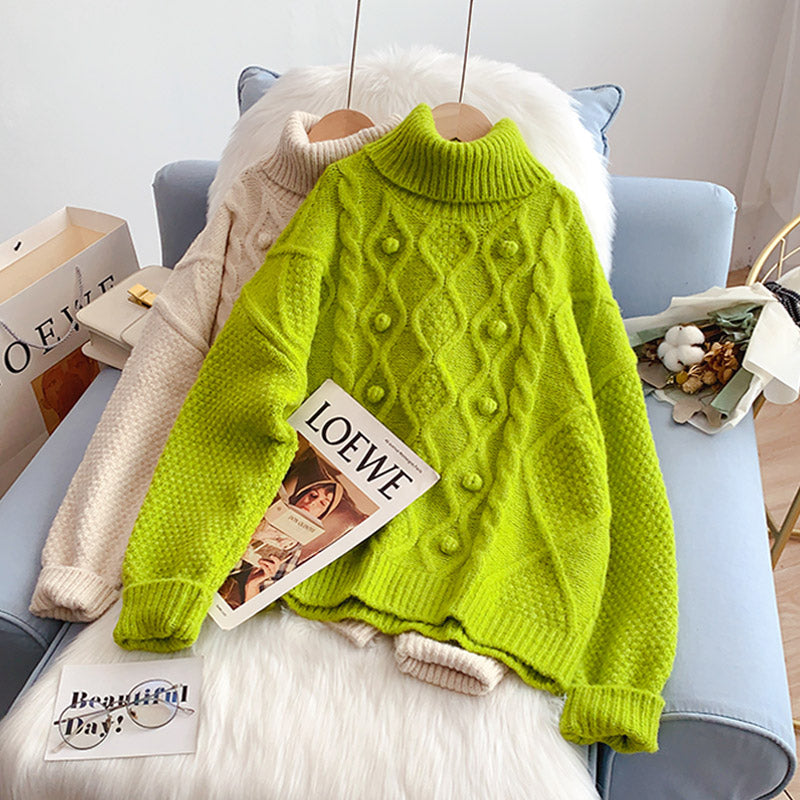 Twist Rollkragenpullover Pullover Top 5191