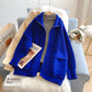 High neck zipper large pocket design sweater coat  5190