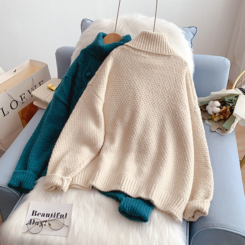 Twist Rollkragenpullover Pullover Top 5191