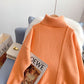 Lazy wind high neck sweater thickened bottomed Shirt Top  5208