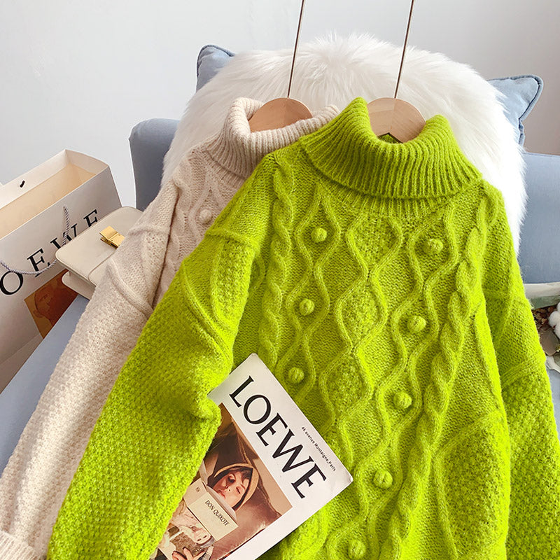 Twist Rollkragenpullover Pullover Top 5191