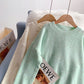 Lazy Korean versatile knitted bottom shirt  5225