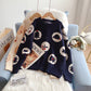 Christmas clothes sister sweater  5256