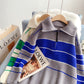 Half Zip high neck Pullover Sweater sweater top  5248