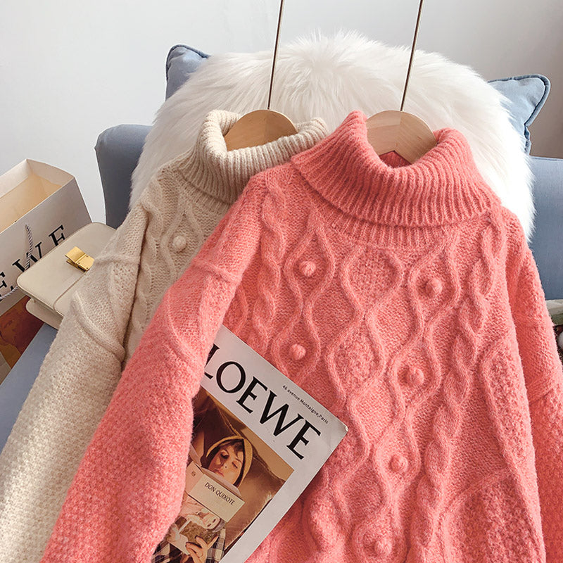 Twist Rollkragenpullover Pullover Top 5191