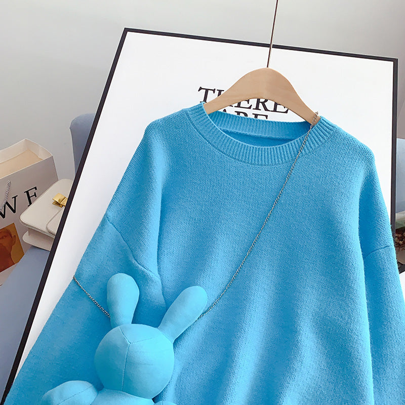 Pink cute doll rabbit sweater sweater sweater  5066