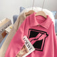 High neck zipper sweater female design sense minority  4985