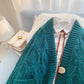 Vintage Twist Pullover Mantel Strickjacke 5061